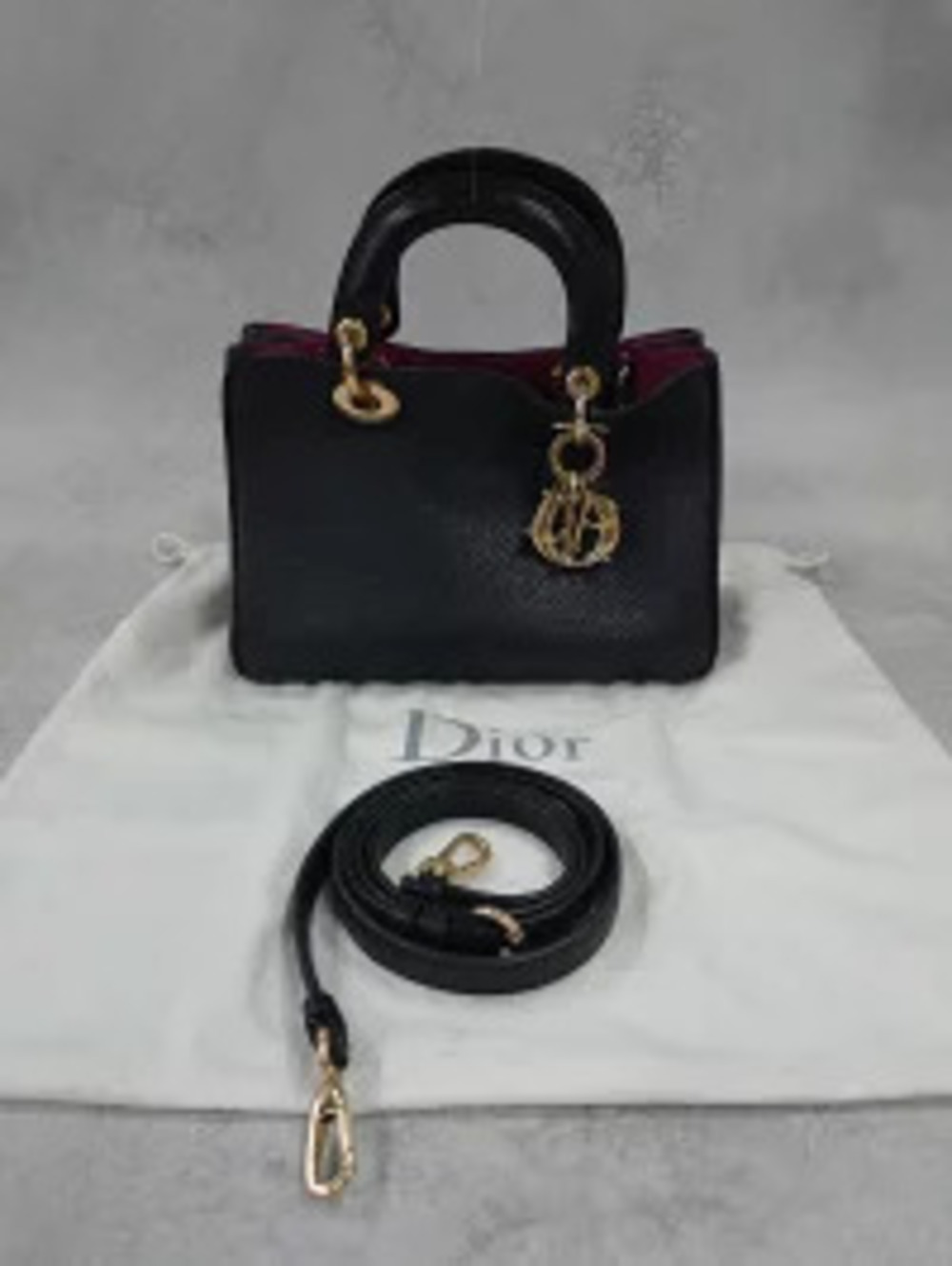 Christian Dior Sire handbag strap Black